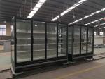 Glass Door Multideck Display Fridge Remote Sliding With Mutlideck Shelf
