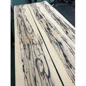 Royal White Ebony Natural Wood Veneer with Unique Creamy White Yellow Background