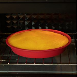Nonstick Circular Chiffon Silicone Baking Cake Mold Circular Model 8'' Cake Pan