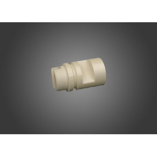 Quality Yellow 99.7 % Alumina Precision Machine Parts , Screw Thread Industrial Ceramic Products wholesale