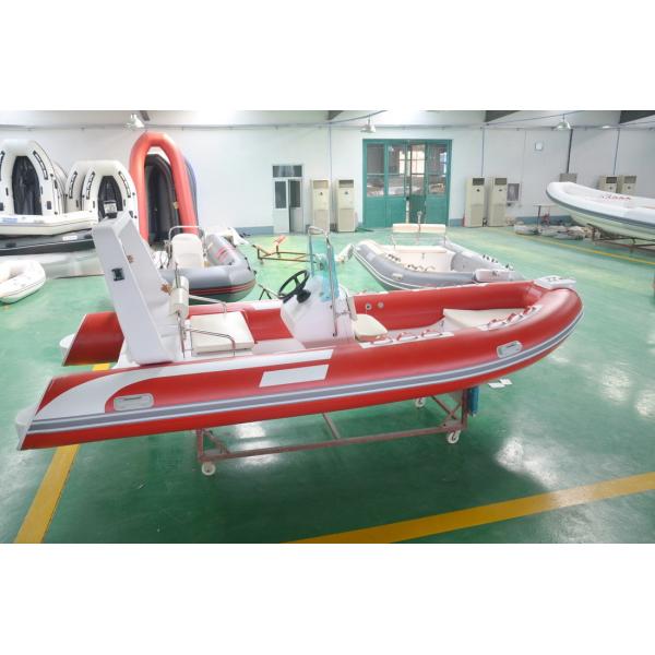 Quality 4.8m Semi - Rigid FRP Foldable Inflatable Boat Inflatable Fishing Boats With Certificate wholesale