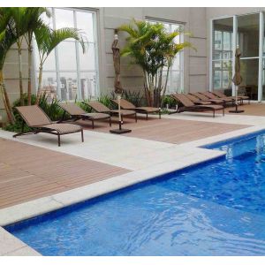 Cheap Sanding / Polishing Surface WPC Deck Flooring For Corridor And Decoration for sale