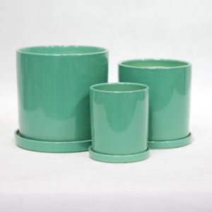 Modern Glossy Ceramic Pots Lightweight For Indoor Decoration