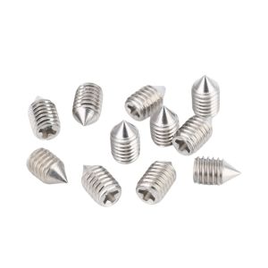 Precision Endless Machine Meter Stop Screw Slotted Tip Set Screw Cut Slotted