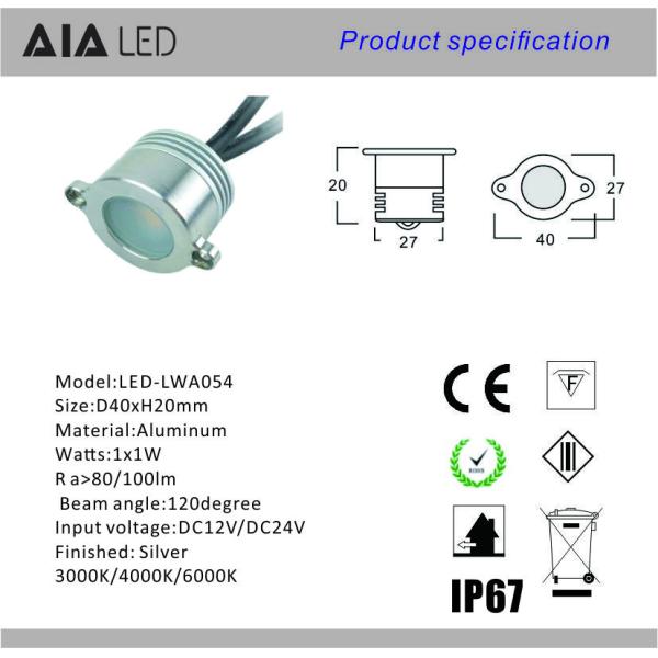 1x1W LED Guardrail light & led downlight for outdoor handrail lamp for rail light used