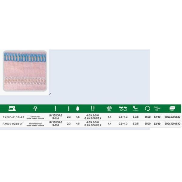 Direct Drive Cylinder Bed Interlock Sewing Machine FX600-01CB-AT