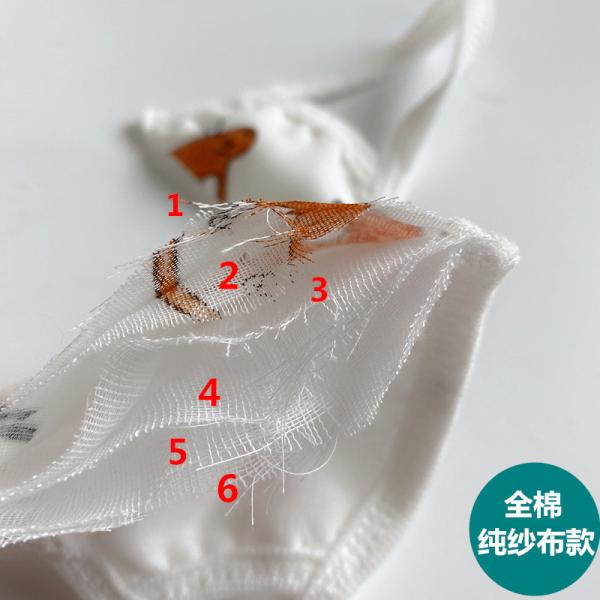 Reusable Disposable Medical Face Mask Children's Washable 6-Layer Soft Cotton