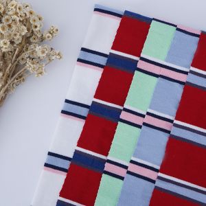 Soft And Durble Simple And Good Quality Striped Cotton Fabric For T- Shirt