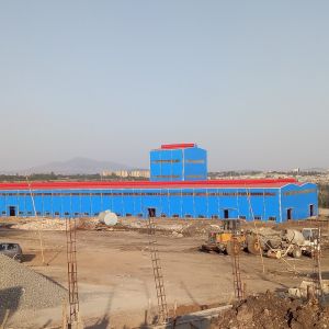 Cheap Custom Steel Structure Workshop with PVC Windows and H Frame for sale