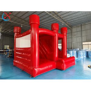 Customized Red Inflatable Wedding Bouncy House With Slide Inflatable Combo For
