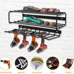 2.45kg Functional Multifunction Metal Power Tool Storage Organizer for Cordless