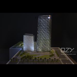 Custom KPF Architectural Physical Model 1/100 PAC Tower Shenzhen