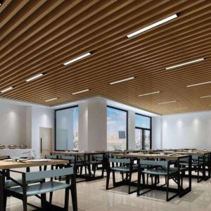 Aluminum Linear LED Ceiling Lgiht Panel Ceiling Lights 20W Strip Shaped