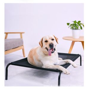 SGS 80cm Foldable Raised Dog Bed Cot Breathable 600D PVC