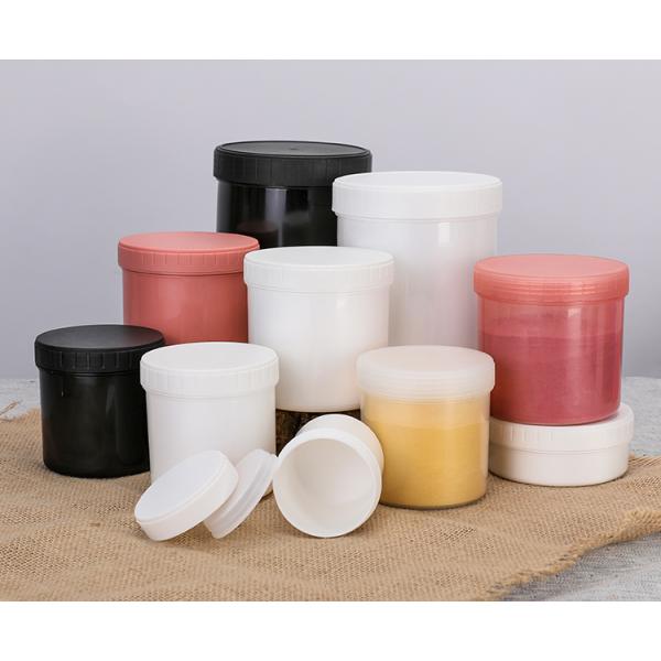 Clear White Butter Storage Small Plastic Jars Canning For Food Powder 30ml-1000ml