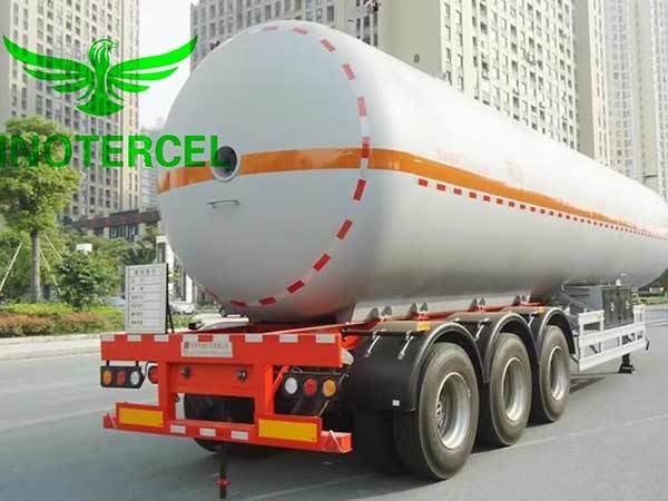 Quality 55000Ltr Gas Tank Semi Trailer Three Axles Lng Semi Trailer wholesale