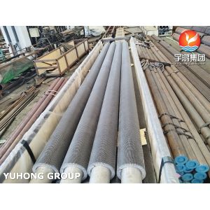 ASTM A312 TP316L Helical Spiral Serrated Finned Tube With SS316L Fins For Heat