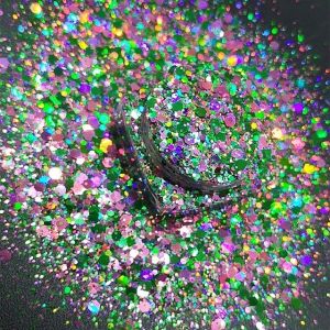 1 Kilogram /bags Mixes of Chunkie Glitters Polyester Mixed Glitter for Christmas
