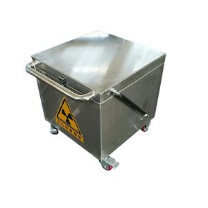 Radiation Source Storage Medical Lead Shielded Box With Casters Customized