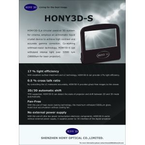 Cheap 3D Cinema System Passive 3D Modulator For Cinema Used Fan Free for sale