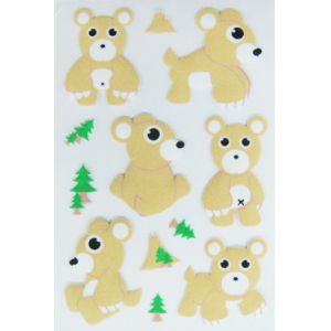 Removable PVC Foam Puffy Animal Stickers For Scrapbooking Die Cut Machine Processed