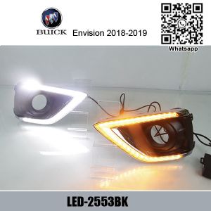Buick Envision Car DRL LED Daytime driving turn signal Fog Lights