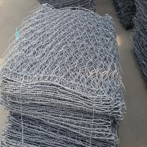 Galvanized 60 X 80mm Dia 2mm Gabion Wire Mesh Square Hole