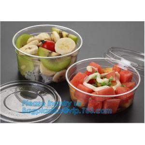 China 1000ML salad disposable plastic food container soup bowl noodle bowl,Food Grade Custom Transparent Disposable Plastic Fa on sale