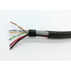 UTP Cat5e Siamese Camera Cable RoHS PVC Jacket 12/24V DC Power 18AWG CCA for