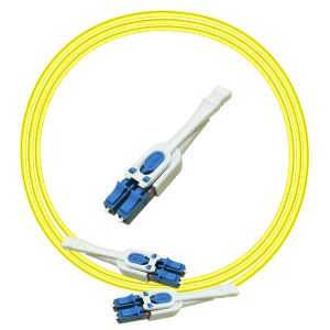 LC Fiber Patch Lead Switchable Reversible OM4 2.0mm Violet