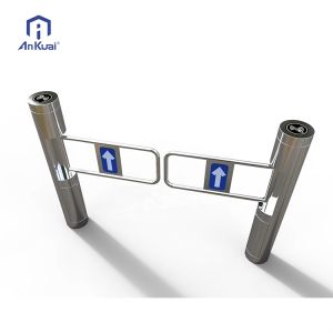 304 Stainless Steel Flap Barrier Turnstile with RS485 Communication IP54