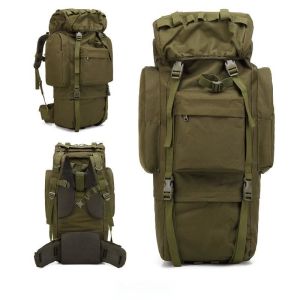 Camouflage Military Tactical Backpack Multifunctional 65L With Double Shoulder