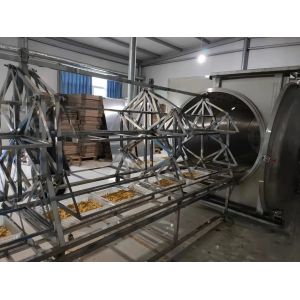 380V PLC HMI Microwave Vacuum Dryer 48KW Low Temperature Drying Machine