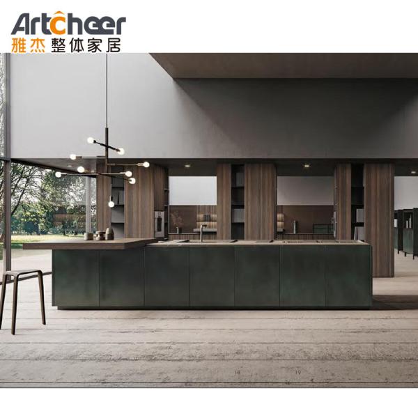 Quality L Shape Island Design Modular Kitchen Cabinets Functional wholesale