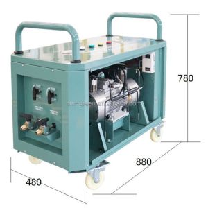 CFC HCFC R134a Freon Recovery Machine Air Conditioning 2HP Oil Less A/C Gas