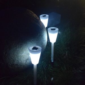 2700K Hollow Butterfly Insert Solar LED Garden Lights Colorful