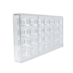 PS DIY Square Shape Chocolate Mould 3D Polycarbonate Customized