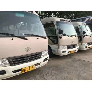 Used 19 Seats Toyota City Bus Coaster High Quality on Promotion