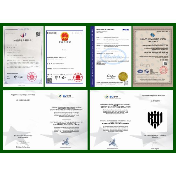 Airport Railway PVC Coated 358 High Security AOA Fence Clear View Mesh Fence Anti Cutting