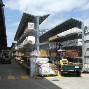 Q235B Steel Industrial Cantilever Racks Double Sided Customized