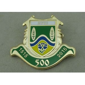 3D Gold Hard Enamel Pin Brass Stamped With Brooch For Army