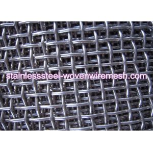 Carbon Steel High Tensile Crimped Wire Mesh With Square Aperture And Round Wire