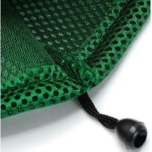 SGS RoHS Nylon Mesh Drawstring Bags Polyester Reusable Small Pouch PMS Color