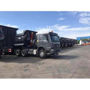 Customized 3axle Heavy Duty Dump Trailer for 60t Load Capacity Van-type
