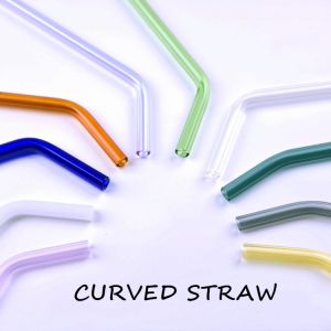 Heat Resistant Drinking Borosilicate Glass Straw Eco Friendly