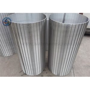 Wedge Wire Wrapped Slotted Rotary Screen Drum Back Wash