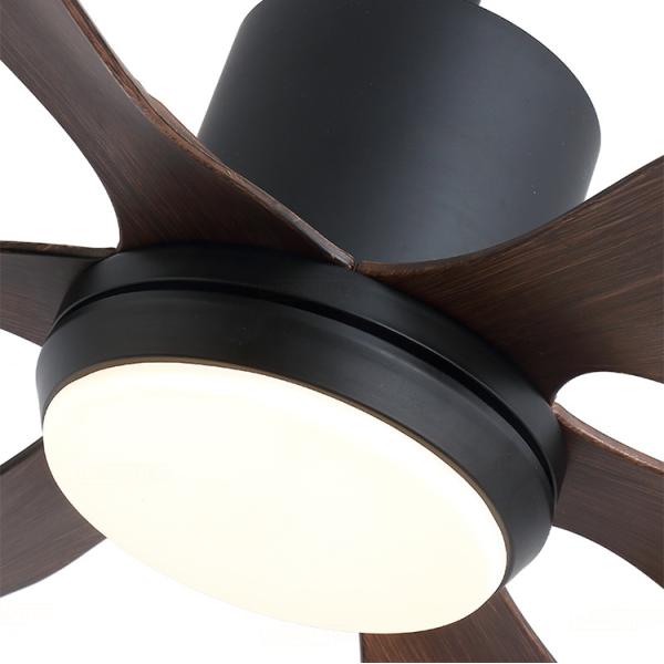 Modern fan lamp with remote control retro DC home bedroom living room restaurant decorations lighting(WH-CLL-25)