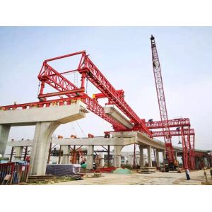 Panamanian customers order jqj30 / 120t bridge erecting machine, jqj30 / 120t