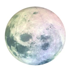 Round Advertising Helium Balloon LED Inflatable Giant Moon Balloon