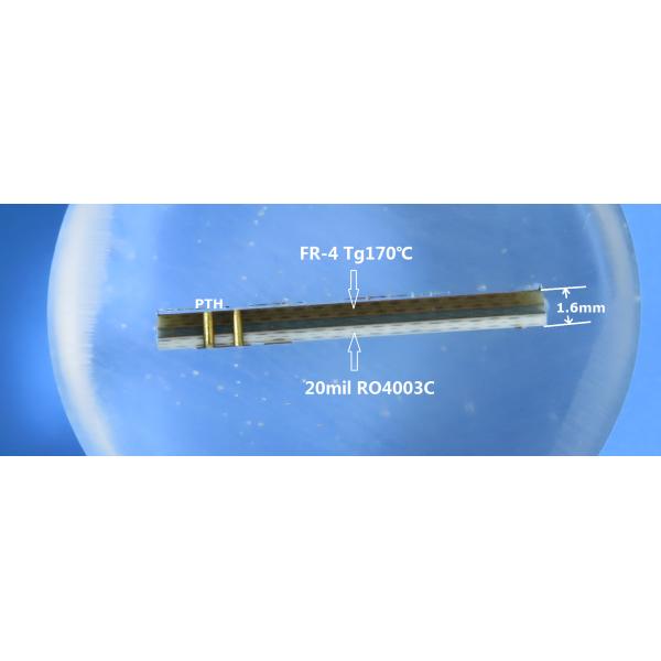 Hybrid Multilayer High Frequency PCB Board Bulit On Rogers 20mil RO4003C and FR